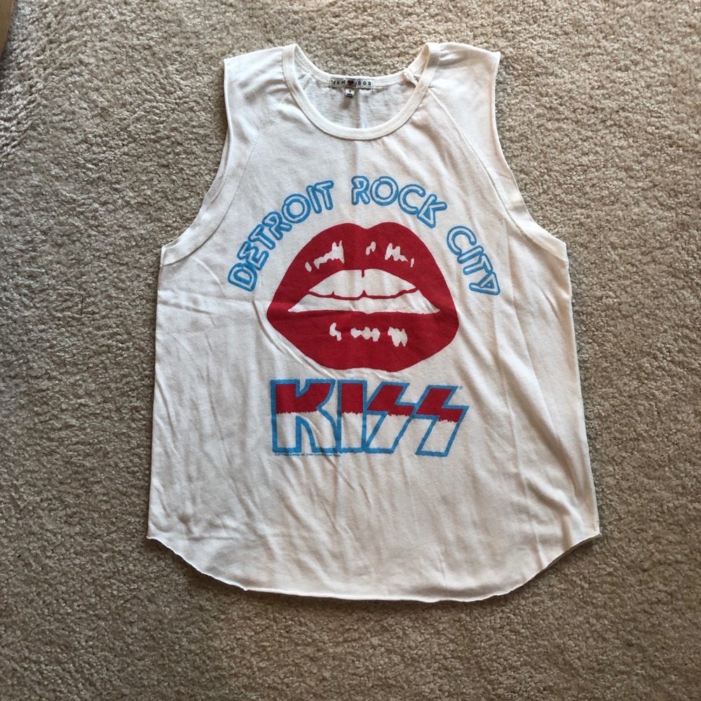 Junk Food Rolling Stones cut off t shirt - S
